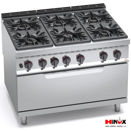 Six Burner Gas Cooker Model: G9F6+T