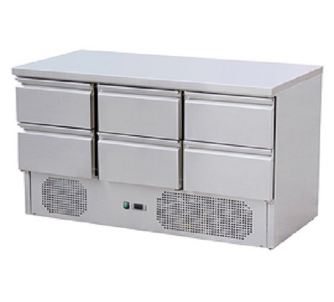 6 Drawers Counter Chiller
